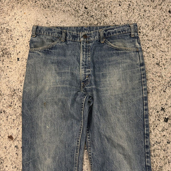 1970s LEVI'S 646 ORANGE TAB FADED FLARE DENIM JEANS