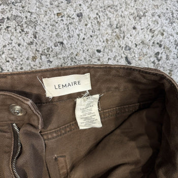 Lemaire High Waisted Wide Leg Curved Pants