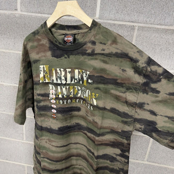 2000s Harley Davidson Camo Tee