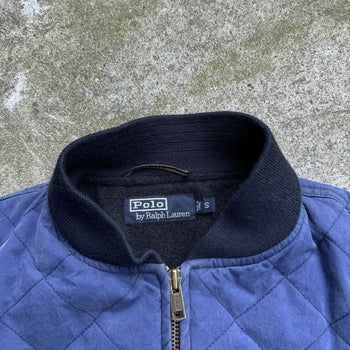 Chaqueta bomber azul marino acolchada de POLO RALPH LAUREN de los años 2000
