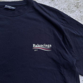 BALENCIAGA 2017 POLITICAL BERNIE LOGO CAMPAIGN TEE OVERSIZED