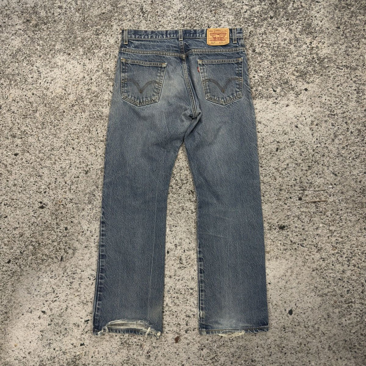 2000s Levi's 517 Bootcut Faded Denim Jeans