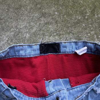 DASYORI DIRTY PUNK THRASHED DOUBLE LAYER BAGGY DENIM JEANS