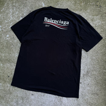 BALENCIAGA 2017 POLITICAL BERNIE LOGO CAMPAIGN TEE OVERSIZED