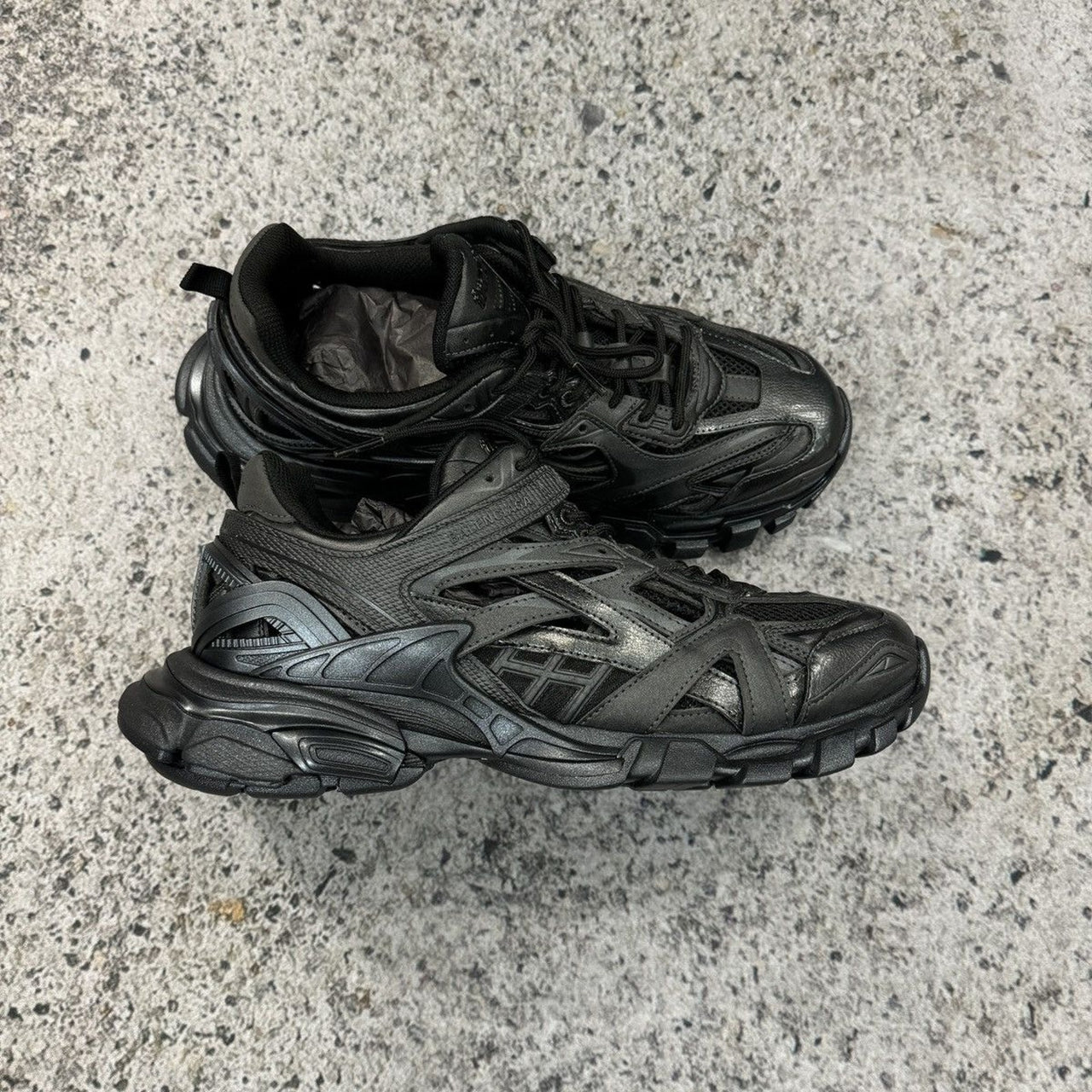 BALENCIAGA TRACK 2 TRAINER BLACK IRIDESCENT