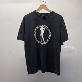 Vintage 2000s Red Light District Strip Club Sex Tee