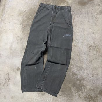 2000s Carhartt Baggy Faded Moss Green Carpenter Pants