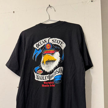 1990s HARLEY DAVIDSON WOLF RHODE ISLAND TEE