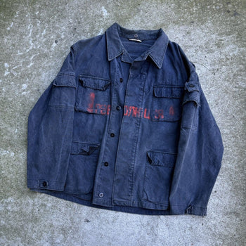 1980S FADED STENCIL CARGO WORK JACKET