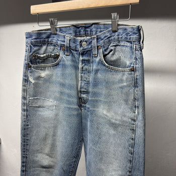 1980s Levi's 501 Thrashed Distressed Jeans - Made in USA