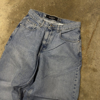 1990S LEVI'S SILVERTAB BAGGY LIGHT WASH FADED DENIM SKATER JEANS