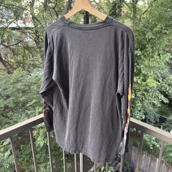 2000s Joker Ace Card Flame Longsleeve Biker Tee