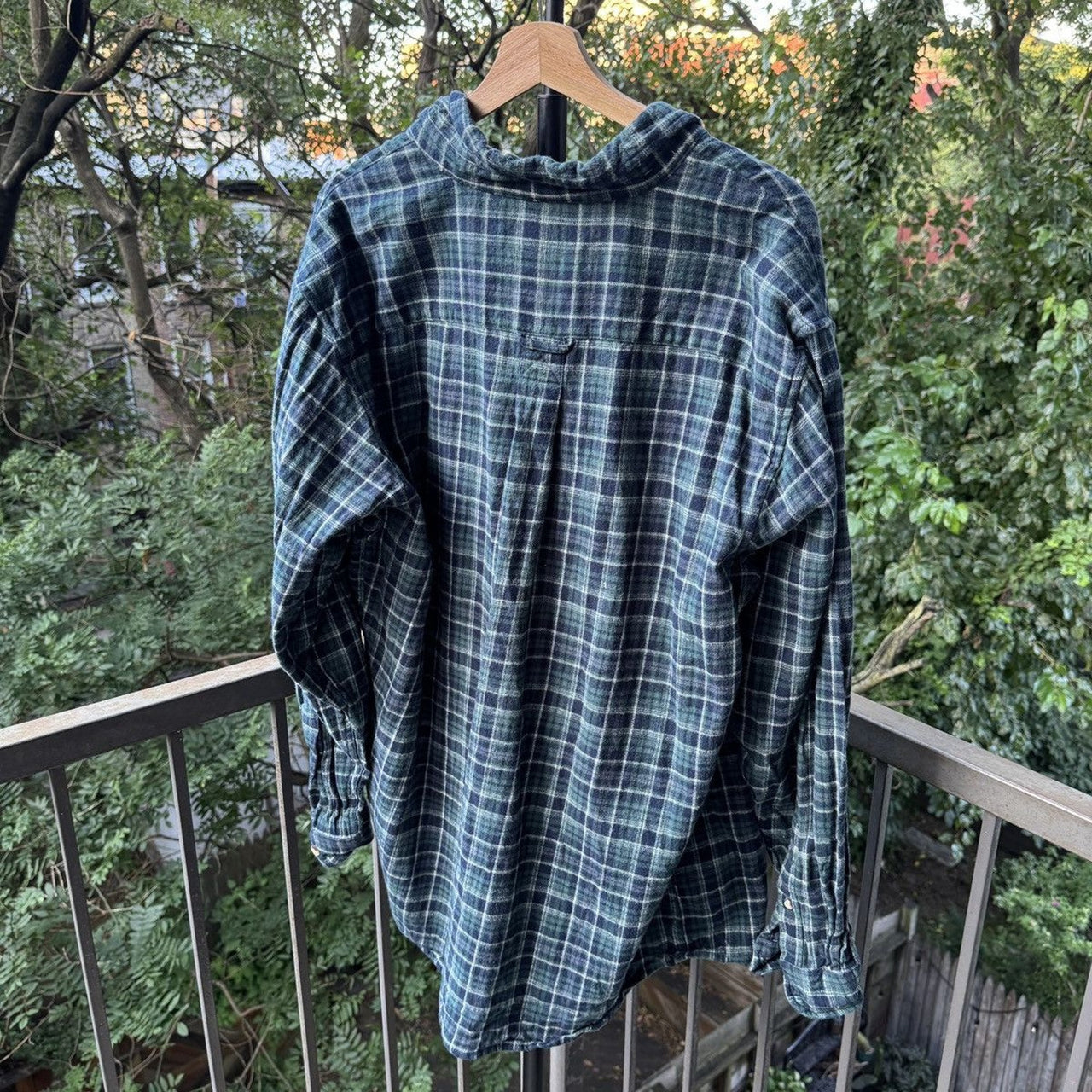2000s Faded Plaid Flannel Shirt