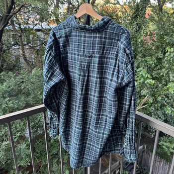 2000s Faded Plaid Flannel Shirt