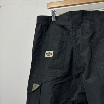 2000S LEE CARGO BAGGY BLACK NYLON ZIP OFF PANTS