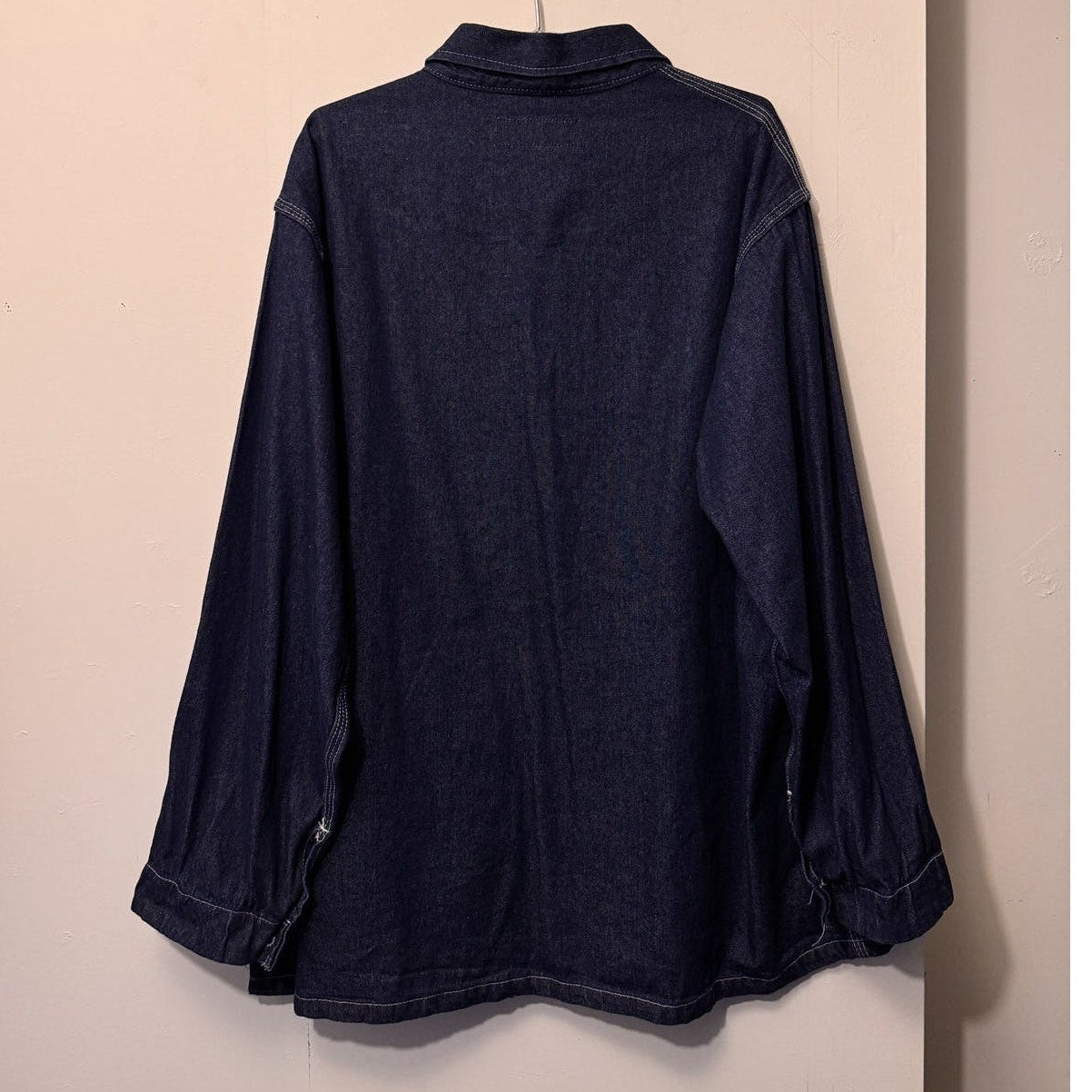 1960s 1970s Denim Chore Coat