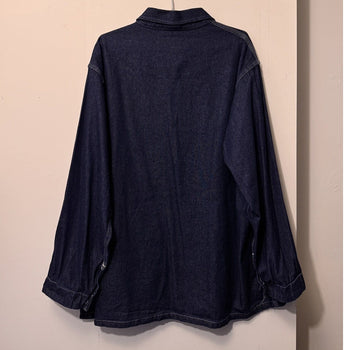 1960s 1970s Denim Chore Coat