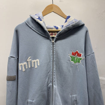 Murd333r.fm Special Ops Zip Up Hoodie Light Blue
