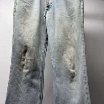 1980s Levi's 517 Thrashed Faded Dirty Flare Jeans - Made in USA