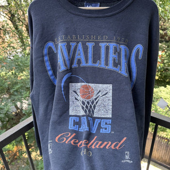 1990s Thrashed Faded Cleveland Cavs NBA Sweatshirt