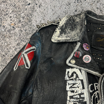 1980s STUDDED PUNK LEATHER JACKET