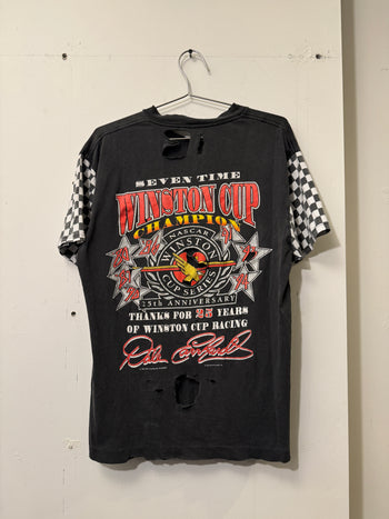 1990s THRASHED NASCAR DALE EARNHARDT 7 TIME CHAMPION TEE