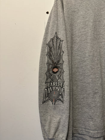 2000S HARLEY DAVIDSON FADED SPIDER LONGSLEEVE