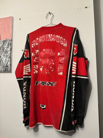 1990s FADED HONDA FOX RACING THE RED RIDERS LONGSLEEVE TEE