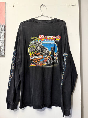 2000s HARLEY DAVIDSON MAKE SOME NOISE LIGHTNING TEE