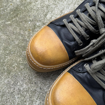 Rick Owens SS18 Dirt Leather Low Ramones Gum