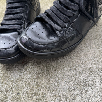 Saint Laurent Paris 2015 Hedi Slimane SL10H Embossed Crocodile Leather High Top