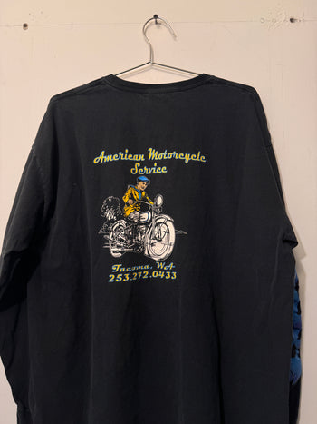 2000S TACOMA AMERICAN MOTORCYCLE SERVICE FLAME LONGSLEEVE TEE