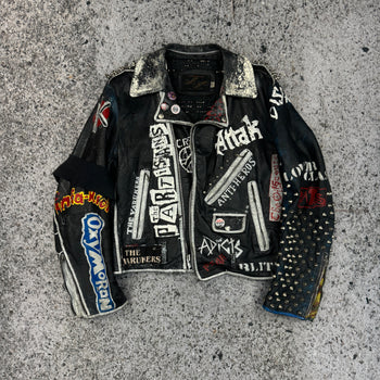 1980s STUDDED PUNK LEATHER JACKET