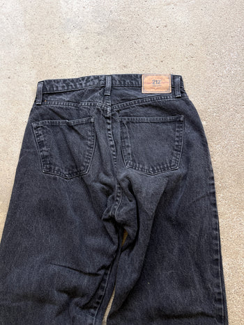 2000s Y2K BAGGY BLACK DENIM SKATER JEANS