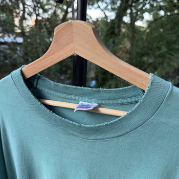 1990s Single Stitched Faded Thrashed Pocket Tee Oversized
