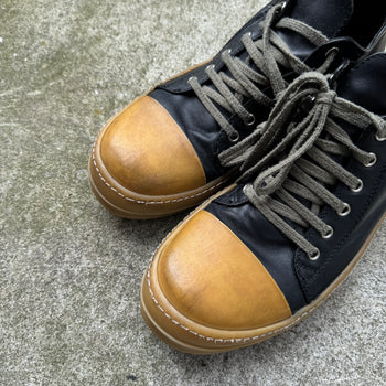 Rick Owens SS18 Dirt Leather Low Ramones Gum