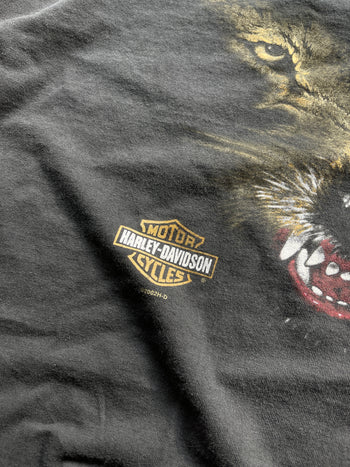 2000s HARLEY DAVIDSON FADED WOLF TEE