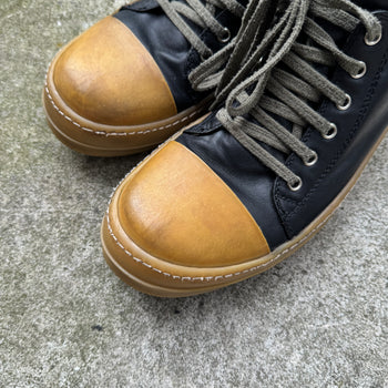 Rick Owens SS18 Dirt Leather Low Ramones Gum