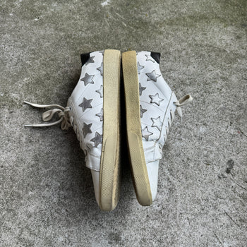 Saint Laurent Paris Court Classic Star Patch Sneakers