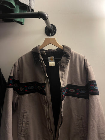 1990S CARHARTT AZTEC JACKET TEAL