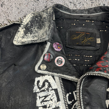 1980s STUDDED PUNK LEATHER JACKET