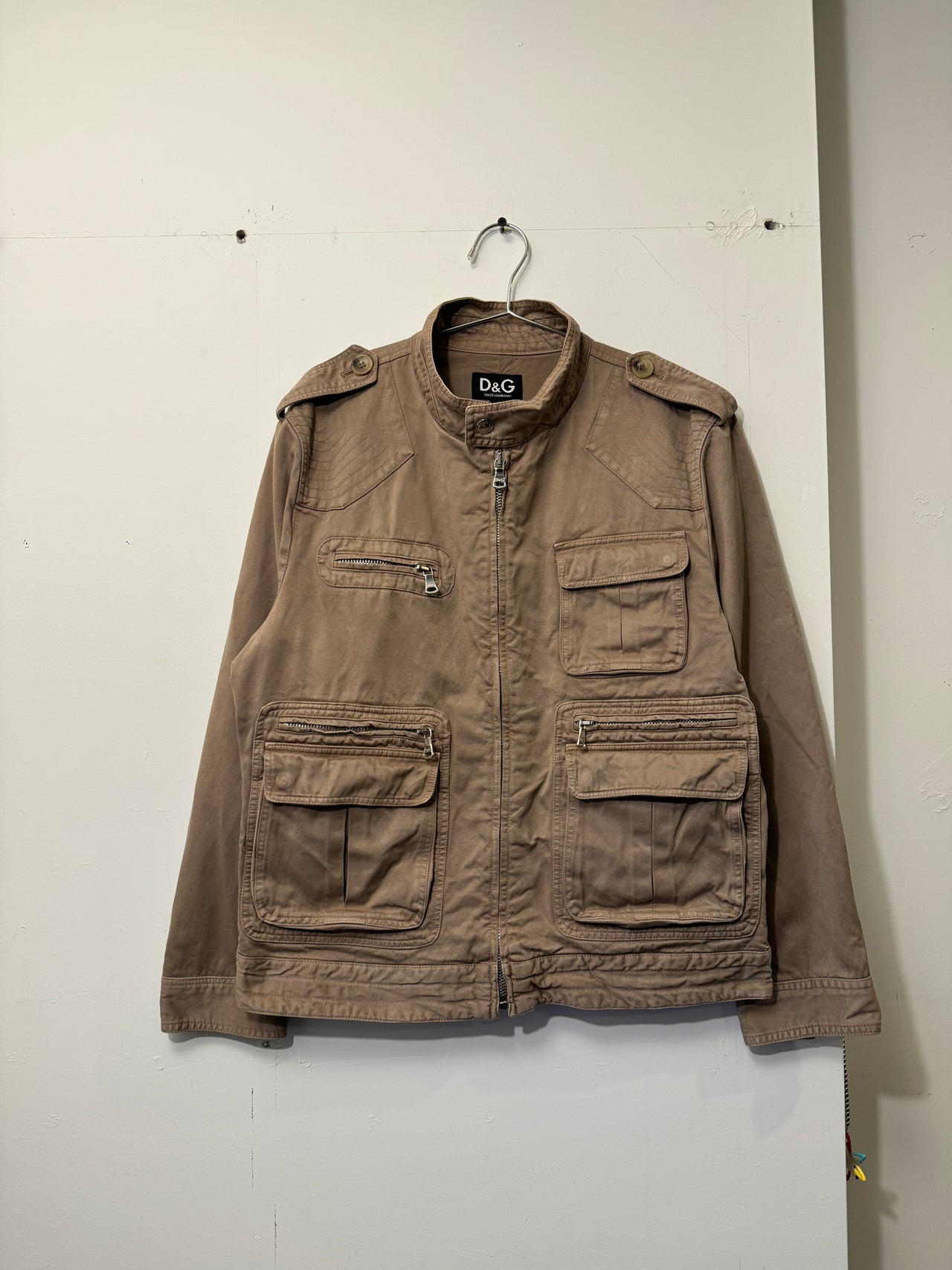 2000s DOLCE & GABBANA CARGO MULTI POCKET UTILITY JACKET