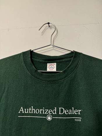 2000s AUTHORIZED DEALER WEED PARODY TEE