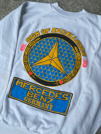 1980s MERCEDES BENZ GERMANY SIGN OF EXCELLENCE SWEATSHIRT