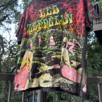 1990s Led Zeppelin Houses of Holy Thrashed AOP Band Tee