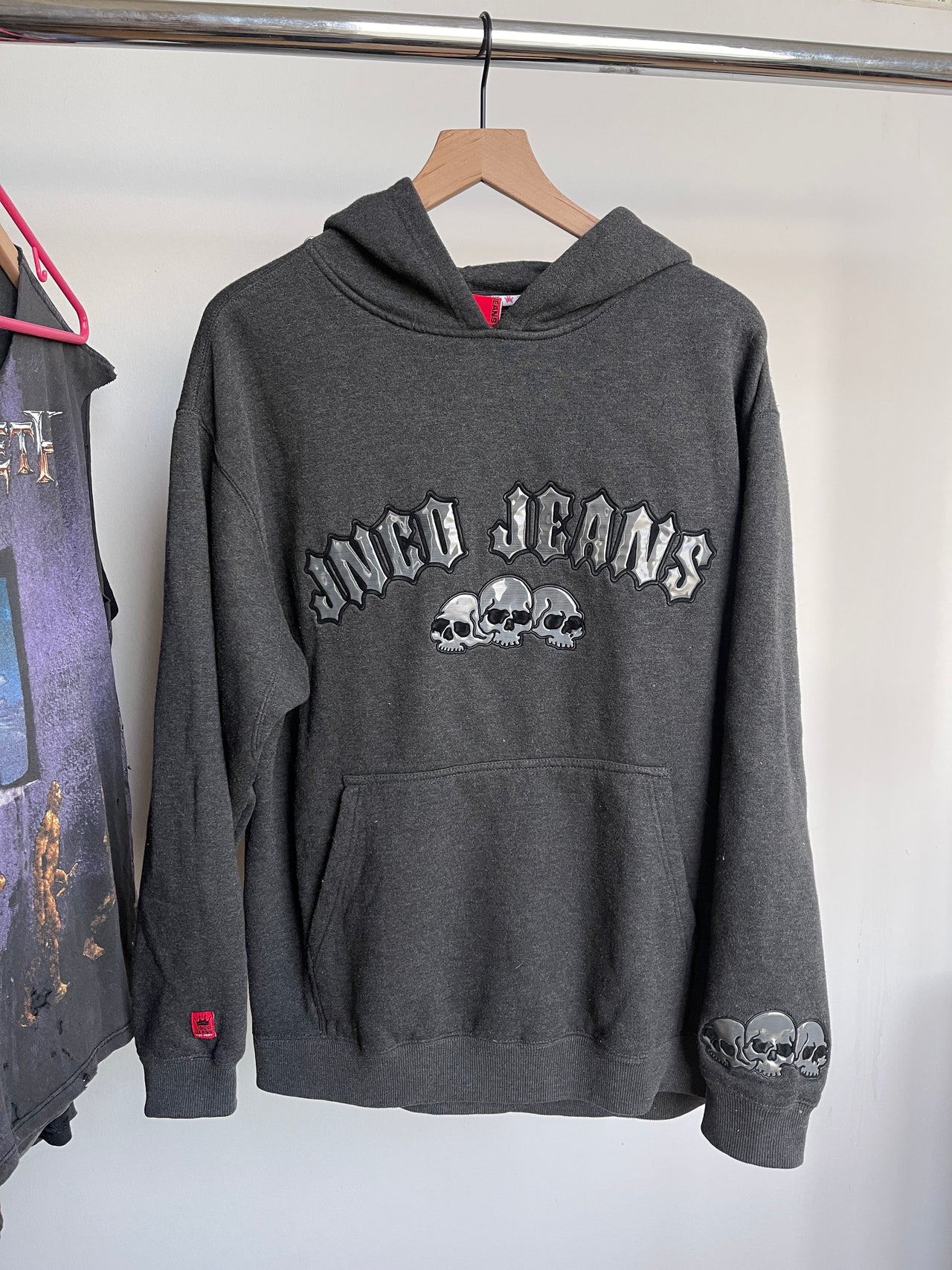 2000s JNCO JEANS SKULL SKATER HOODIE