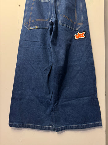 1990s GAT BAGGY WIDE LEG RAVER SKATER DENIM JEANS