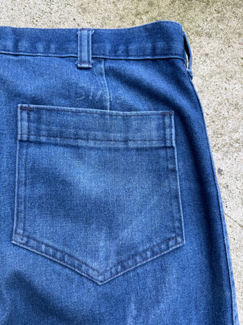 1980s USN SEAFARER DUNGAREE WIDE BOTTOM DENIM JEANS