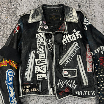 1980s STUDDED PUNK LEATHER JACKET