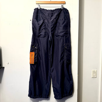 1990s KIKWEAR BAGGY NYLON CARGO RAVER PANTS